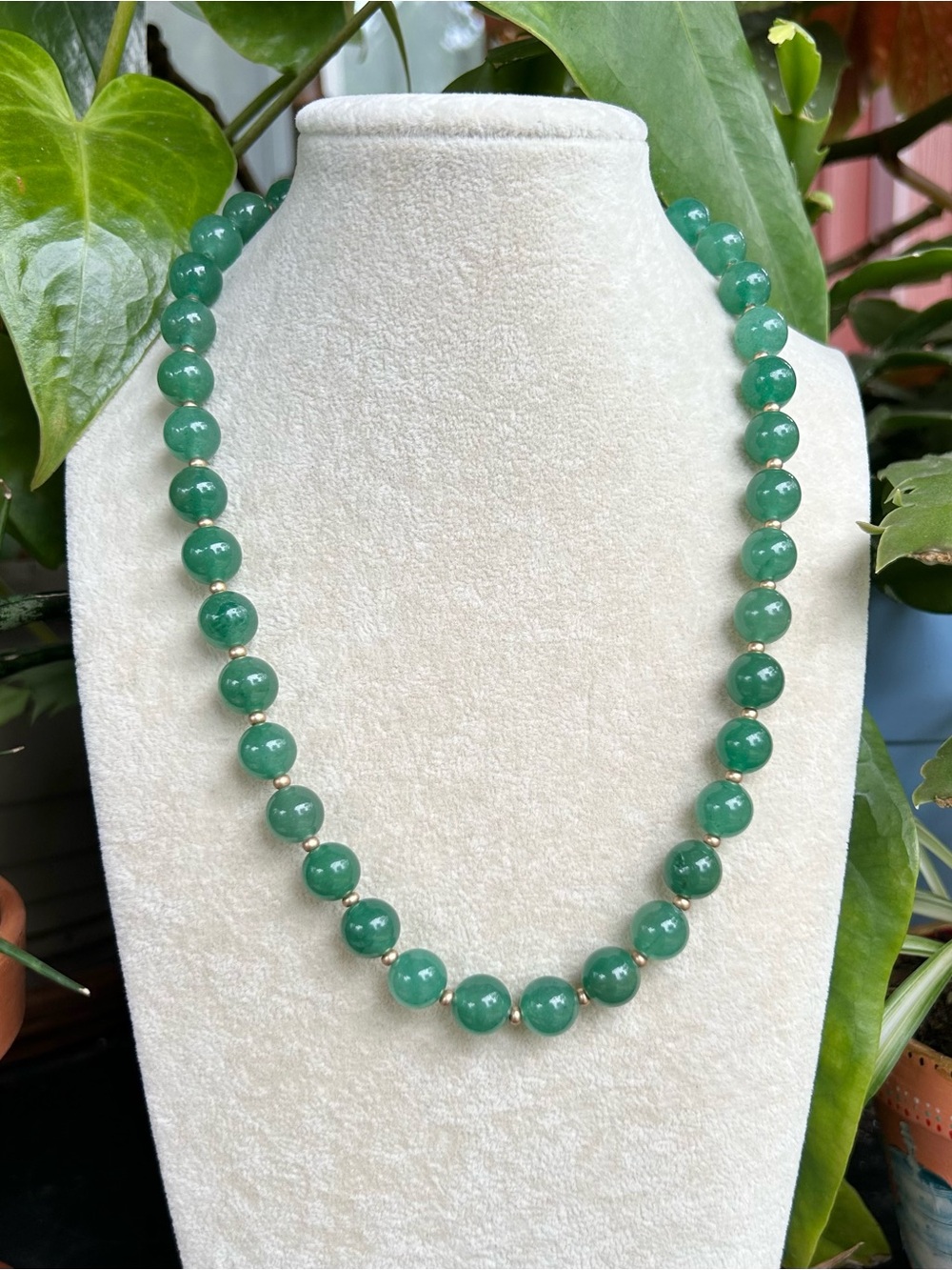 Green aventurine necklace